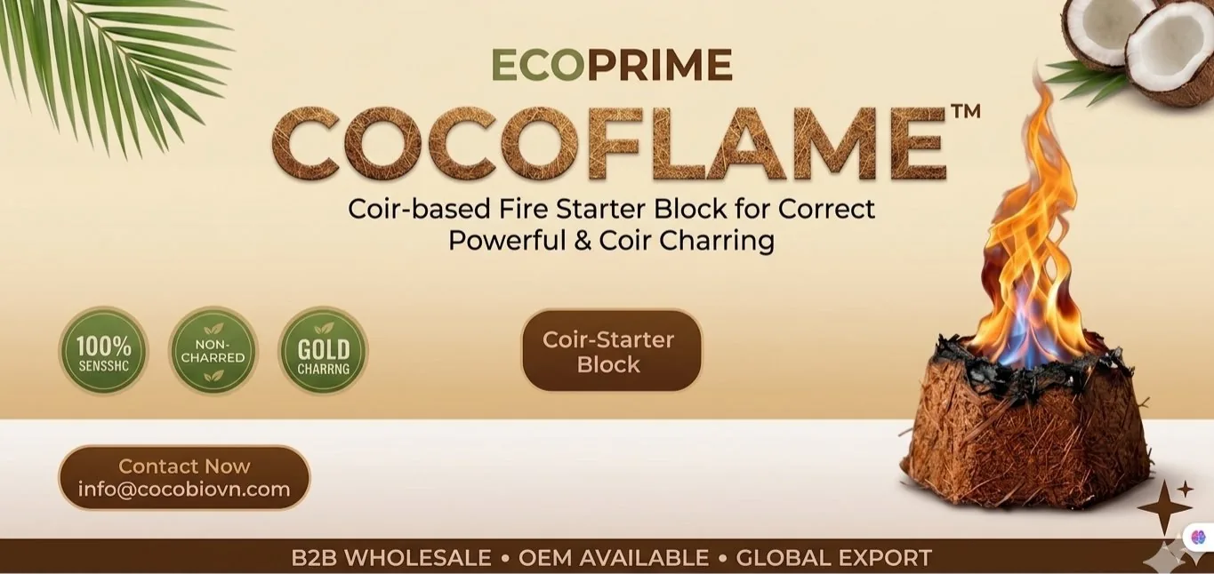 CocoFlame™ burning firestarter