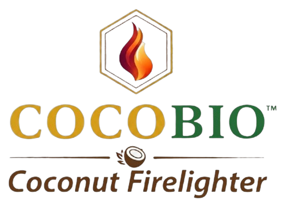 COCOBIO™ — coconut firelighter brand logo